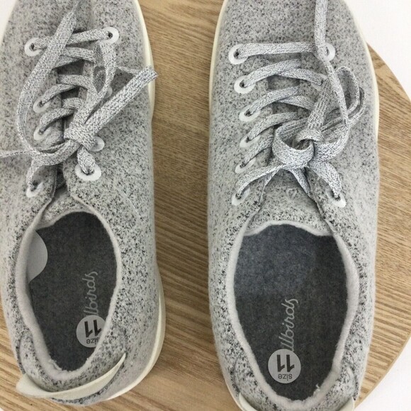 Allbirds Mens Wool Pipers Lace Up Low Top Running Sneaker Shoes Gray Size 11 US - Picture 6 of 9